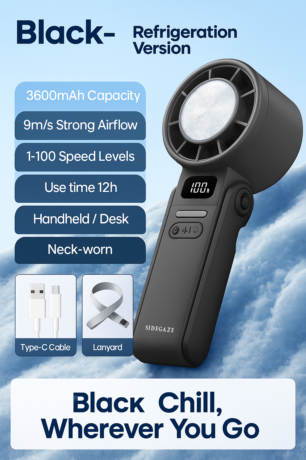 SideGaze™ -Turbo Cooling Fan